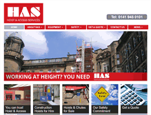 Tablet Screenshot of hoistandaccess.com